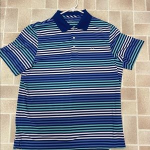 Vineyard Vines Performance striped mens polo size Large